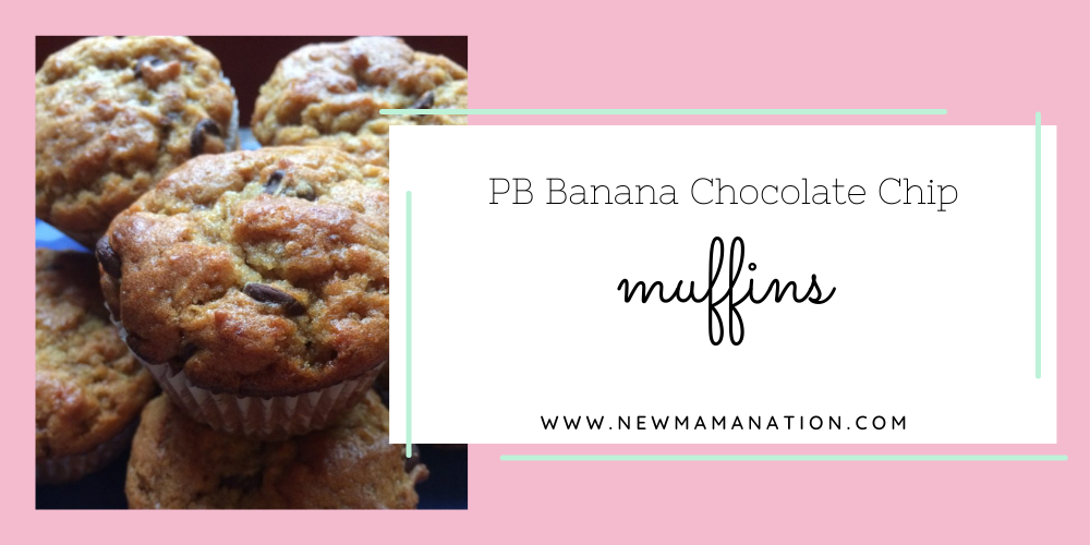 PB Banana Chocolate Chip Muffins